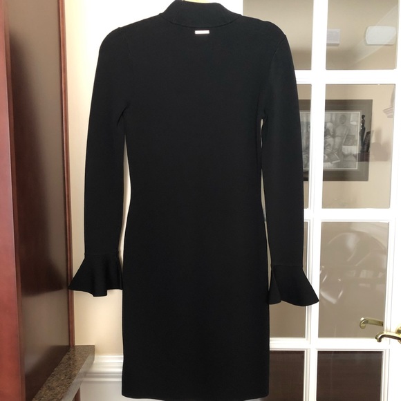 NWT Michael Kors Mockneck Bell-Sleeve Dress - Picture 3 of 6